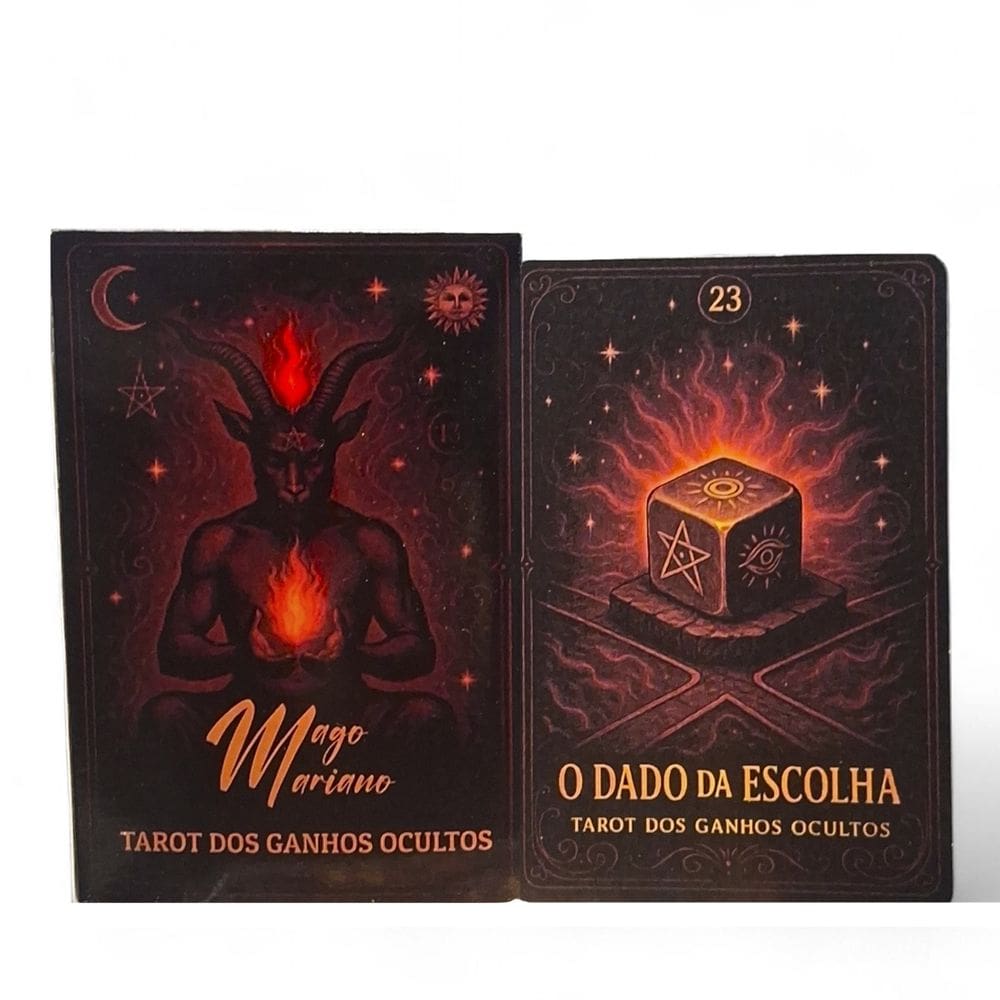 Oráculo Tarot dos Ganhos Ocultos Grande Intuição 25 Cartas