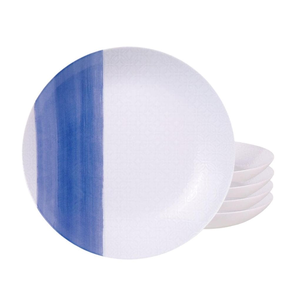 Jogo De Pratos Fundo 22Cm Kit 4Pcs Porcelana Soho Tramontina