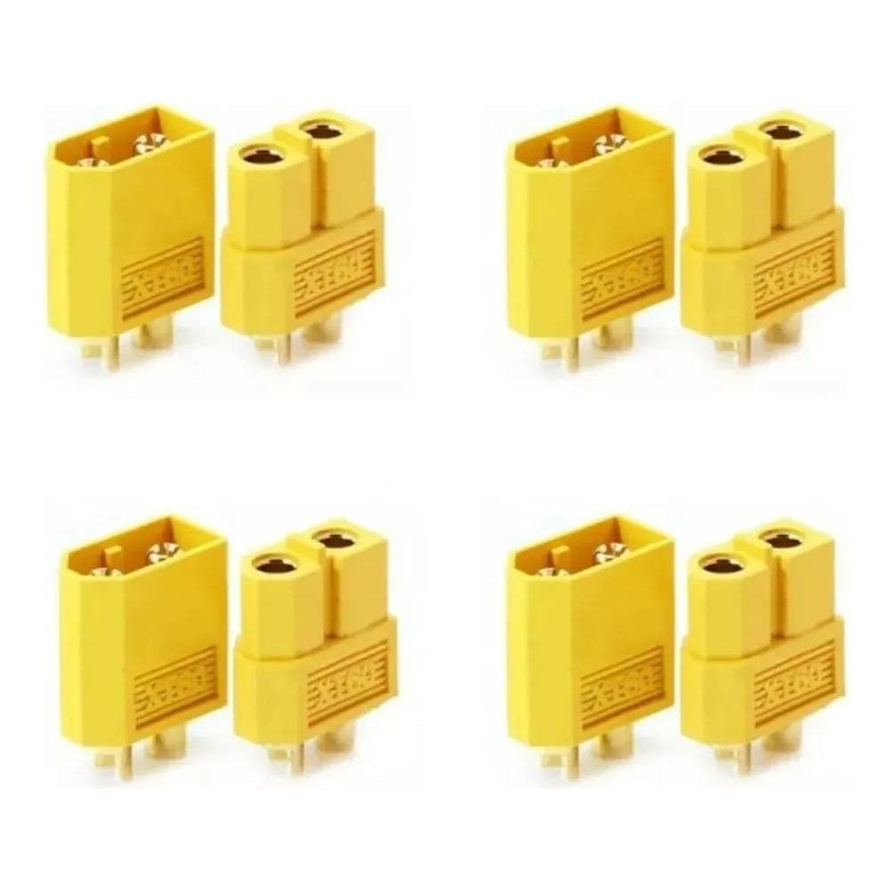 3X 4X 4 Pares Par De Conectores Xt60 Macho E Femea