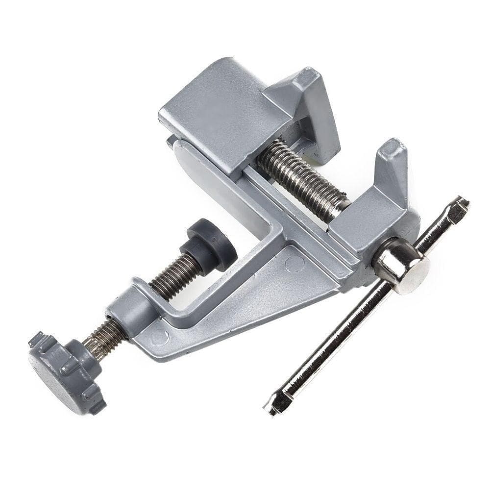 Mini Morsa De Bancada 35 Mm Com Base Fixa Ajustável Portátil E Compacta Em Aço Carbono