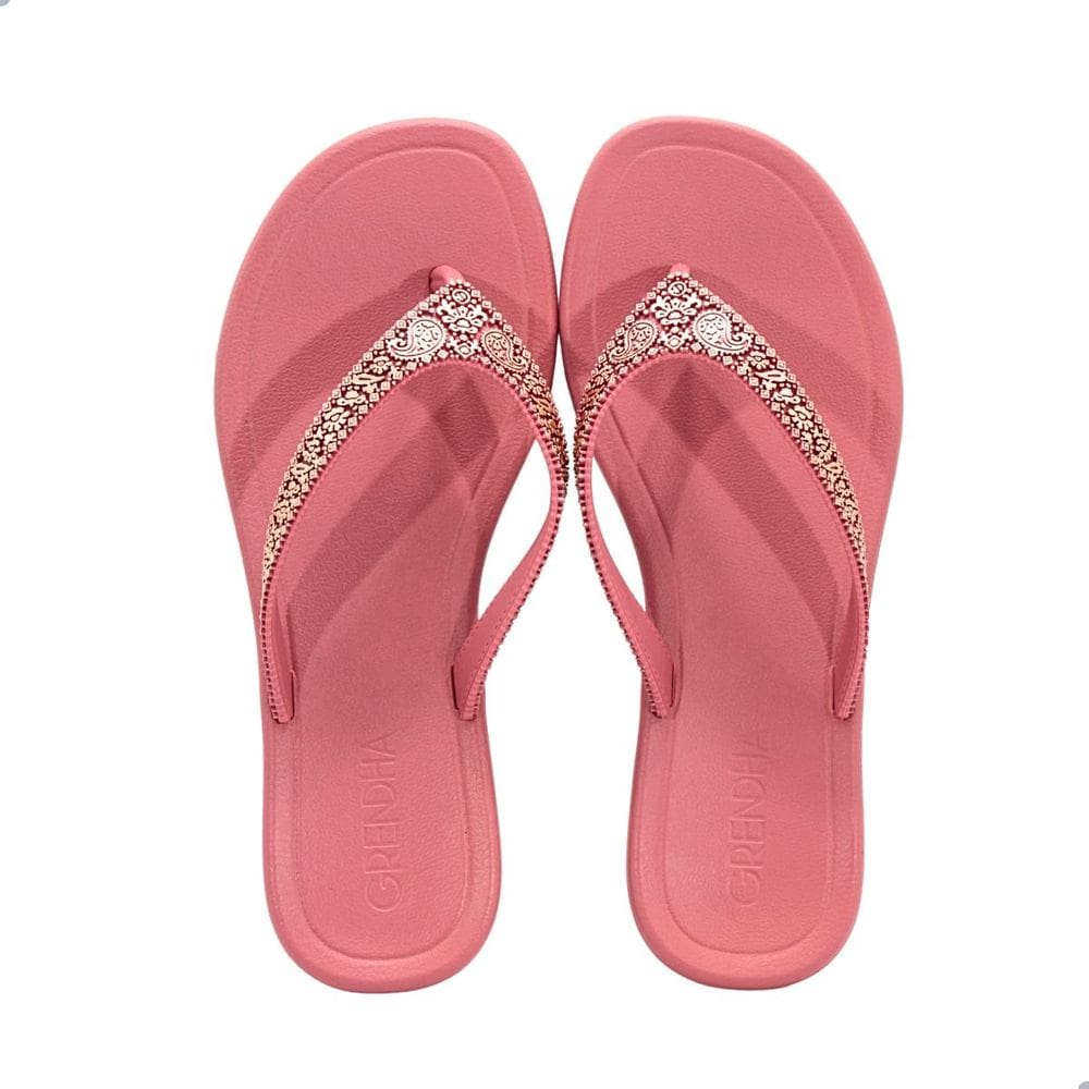 Tamanco Rasteira Grendha 19246 Todo Dia Vermelho Marte