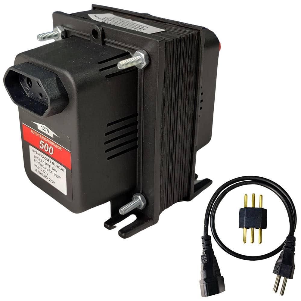 Transformador de Voltagem 350W Bivolt EVAT500 EVALD