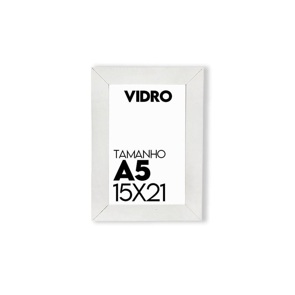 Porta Retrato de Vidro 15x21cm Moldura para Fotos para uso na Vertical e Horizontal
