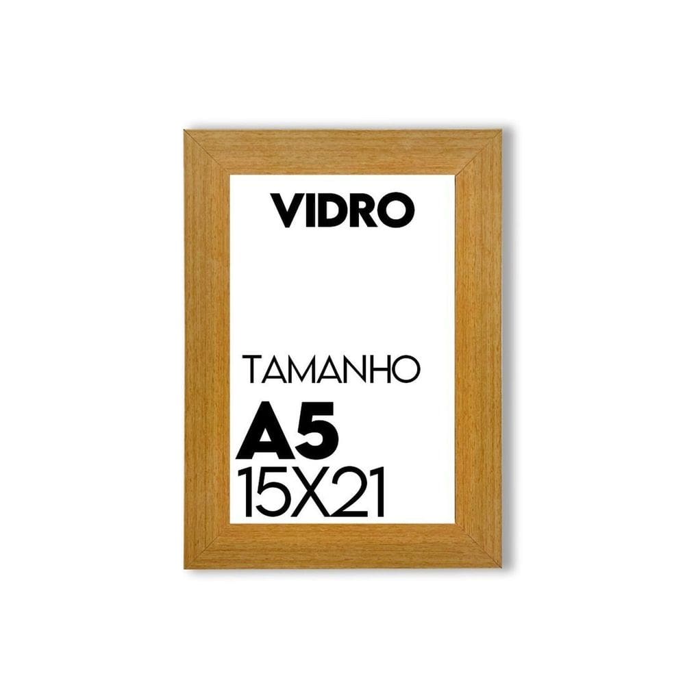 Porta Retrato de Vidro 15x21cm Moldura para Fotos para uso na Vertical e Horizontal