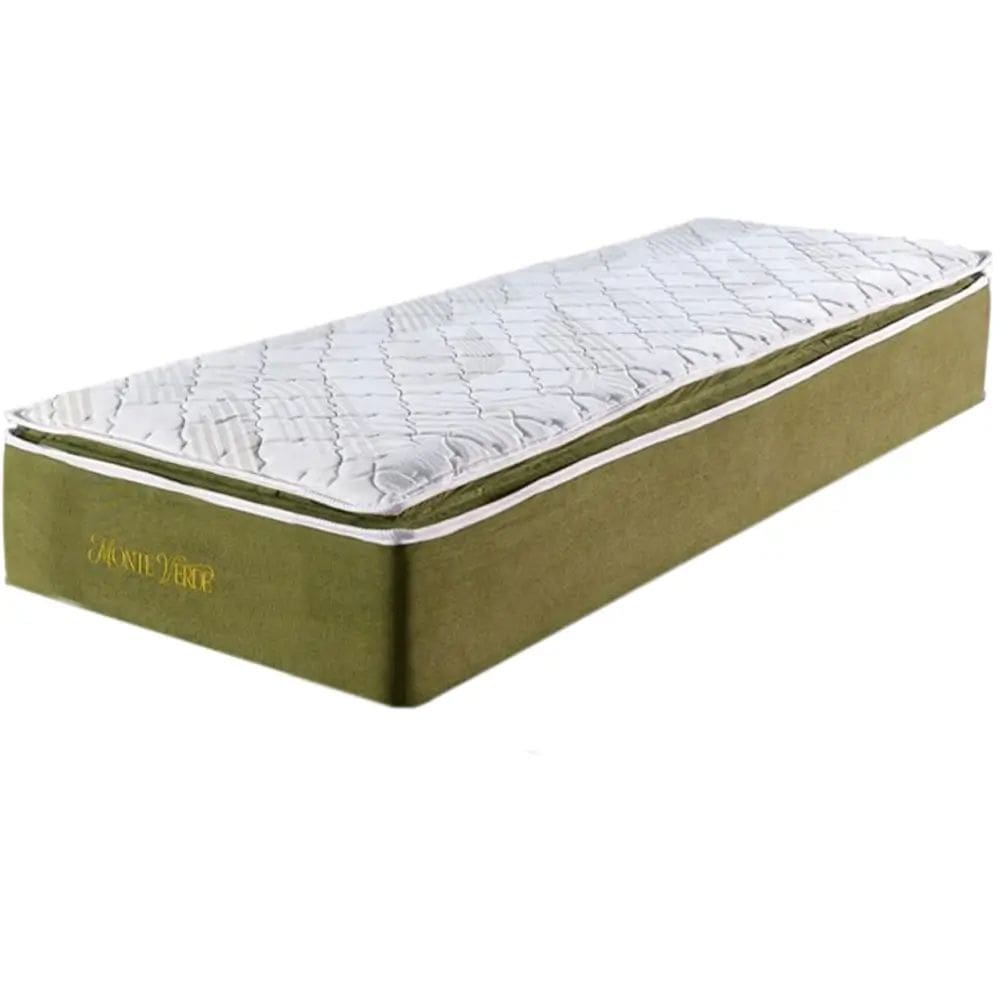Colchão Monte Verde Solteiro 88cm com Molas Ensacadas Colchominas Cor Verde