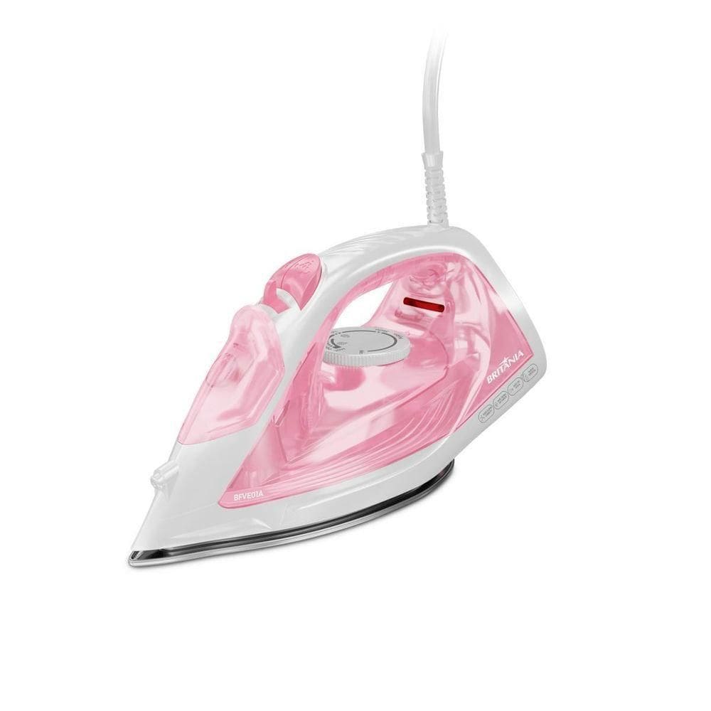 Ferro De Passar A Vapor Britânia Rosa Vapor Extra BFVE01A 220V