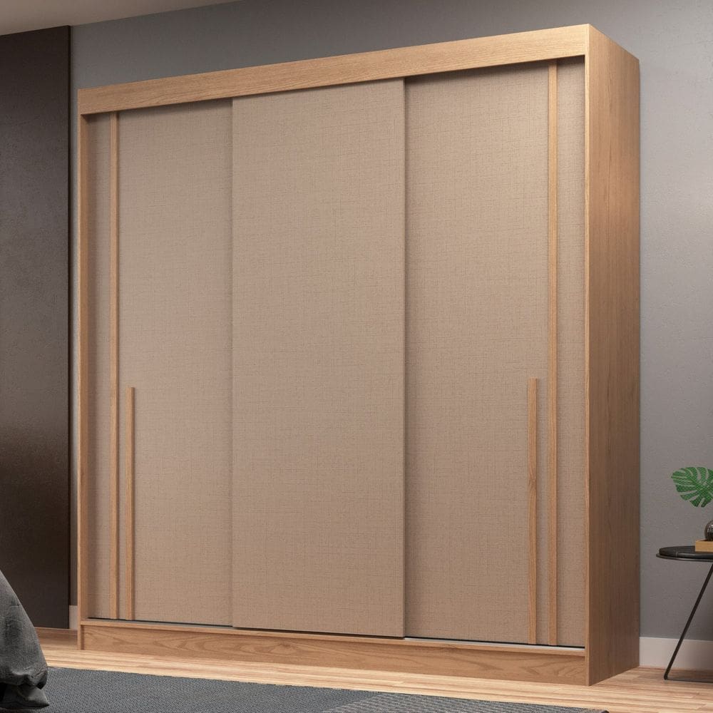 Guarda-roupa 3 Portas 3 Gavetas Lyon New Angelin/Duna