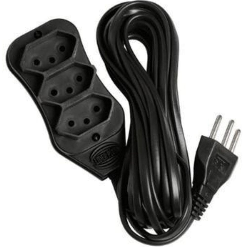 Extensão 3 tomadas 3 Pinos 3M Bivolt