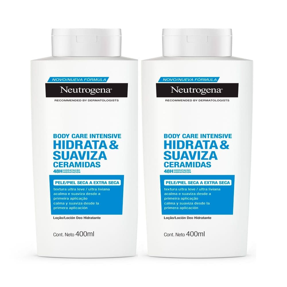 Kit 2 Hidratante Corporal Neutrogena Body Care Intensive Hidrata & Suaviza 400ml