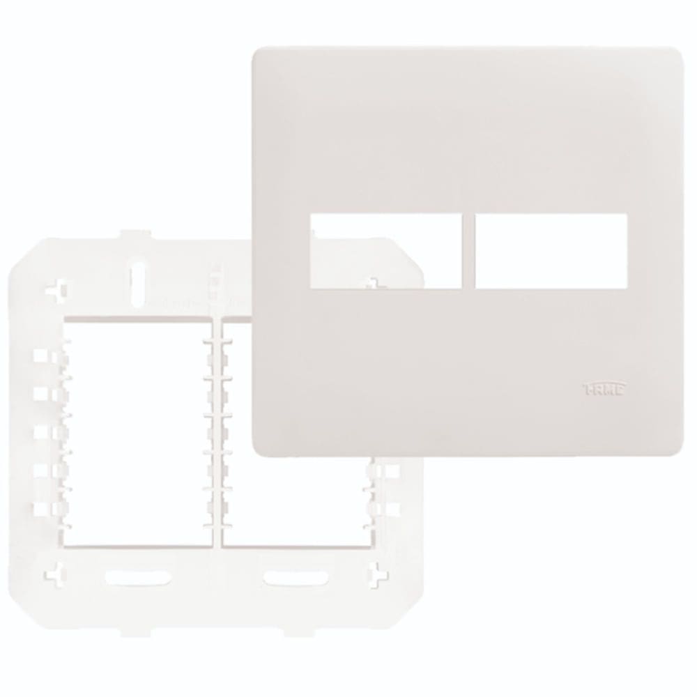 Placa com Suporte 4””x4”” 2 Módulos Horizontal - 3639 - FAME