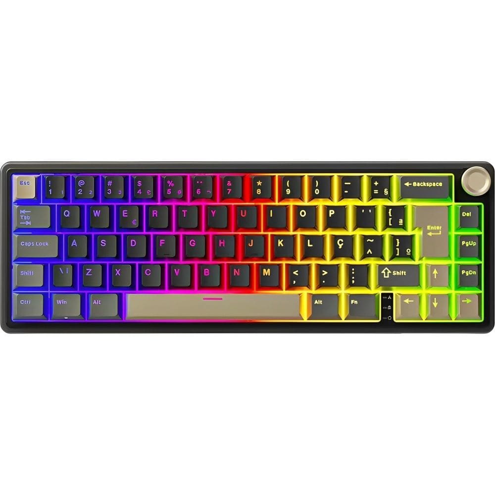 Teclado Royal Kludge R65 65% RGB Switch Chartreuse Portugues