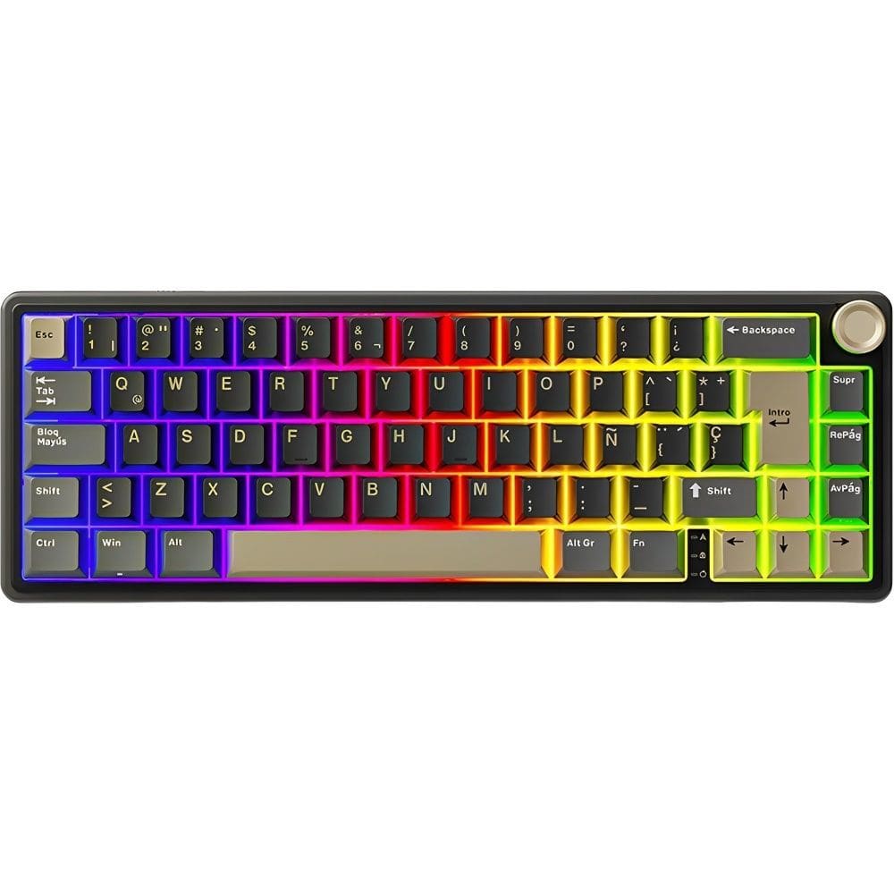 Teclado Royal Kludge R65 65% RGB Switch Chartreuse Espanhol
