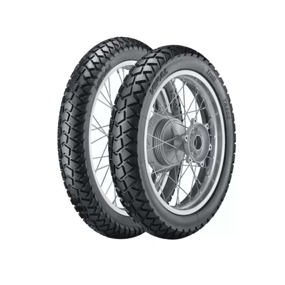 Par Pneu 130/80-17 + 90/90-19 Tr300 Vipal