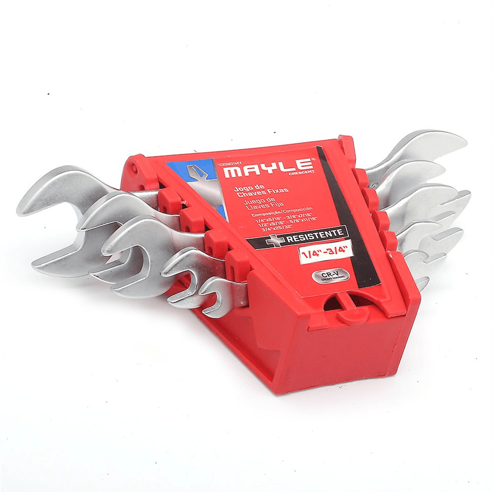 Jogo Chave Fixa 1/4 A 3/4 5 Peças - 100901MY - MAYLE