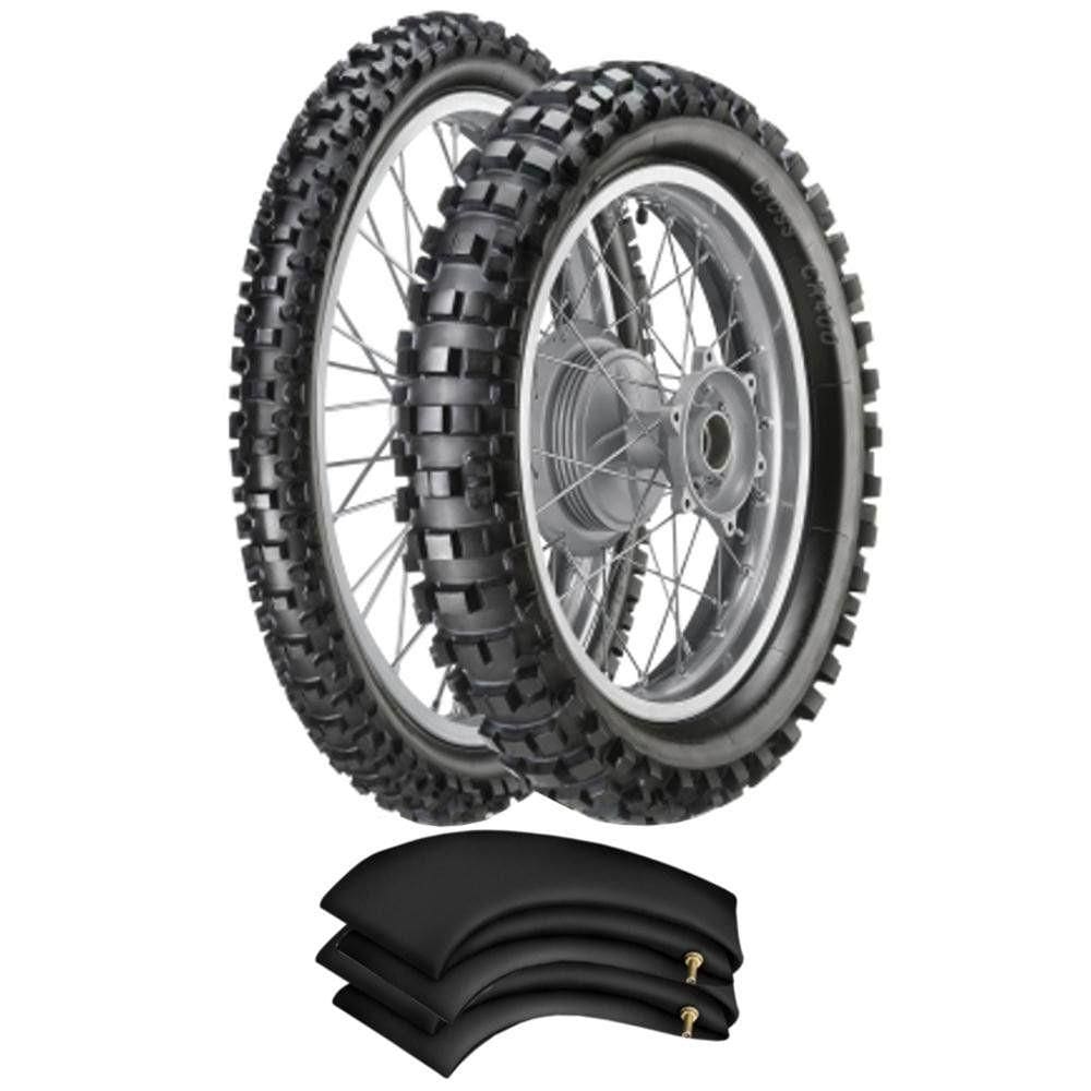 Kit Pneu Crf 230F 110/100-18 + 80/100-21 Cr400 Vipal