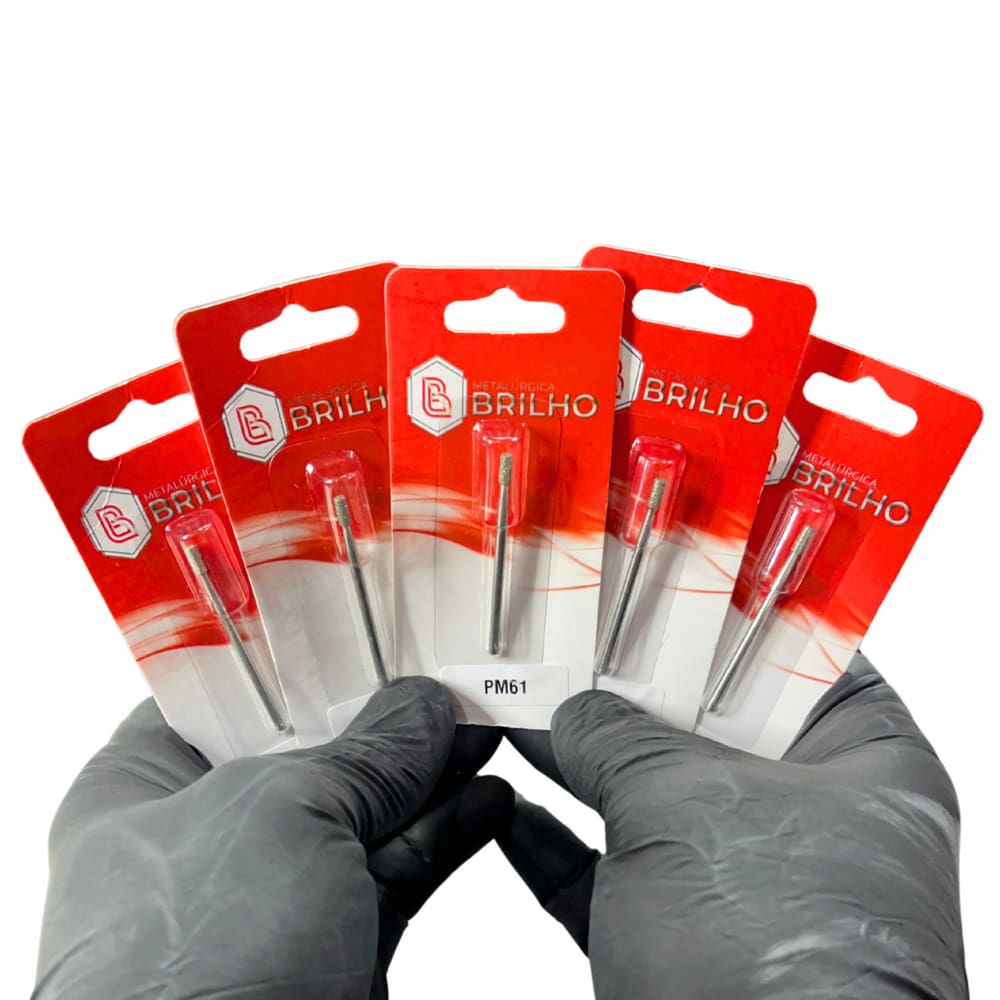 Broca Diamantada 061 Brilho - Kit Com 5 Brocas