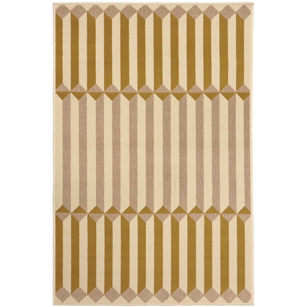 Tapete 100x150cm Lyre Tapetes São Carlos Bege