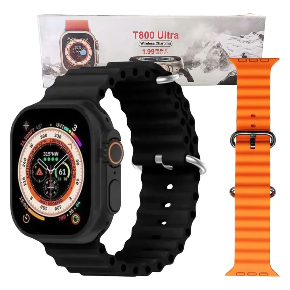 Relógio Smartwatch T800 Ultra 49mm 1.99” Chamada 2 Pulseiras