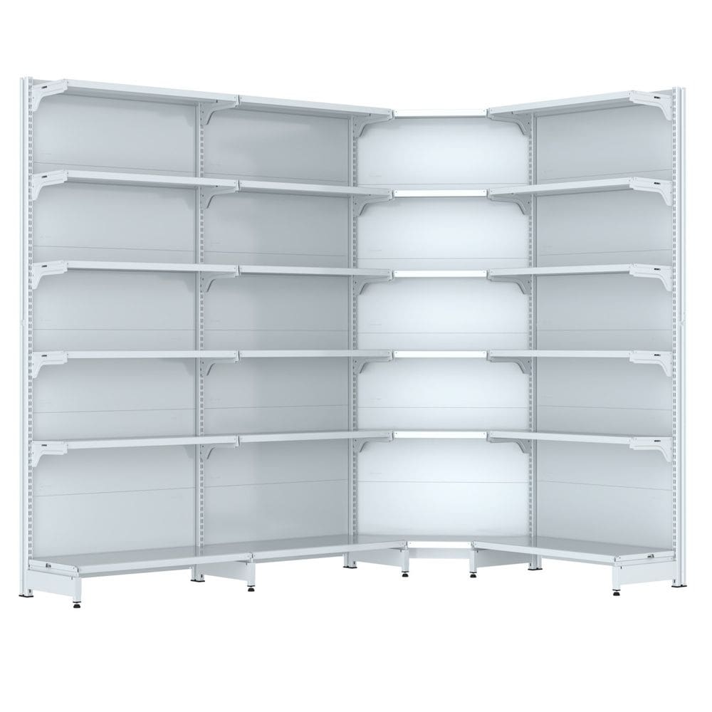 Gondola Parede 202 Fit Farmacia Ate 3 M Bco 1 Canto Spe