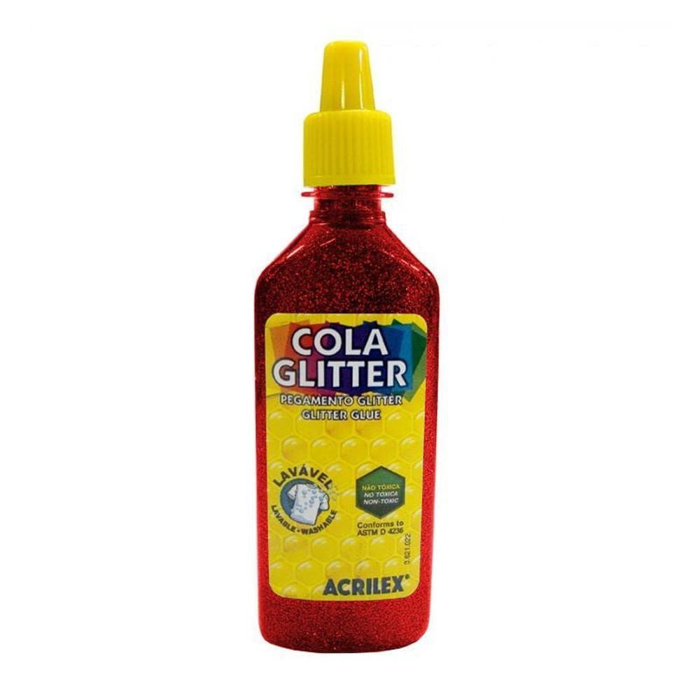 Cola Glitter 23g vermelho 205 Acrilex
