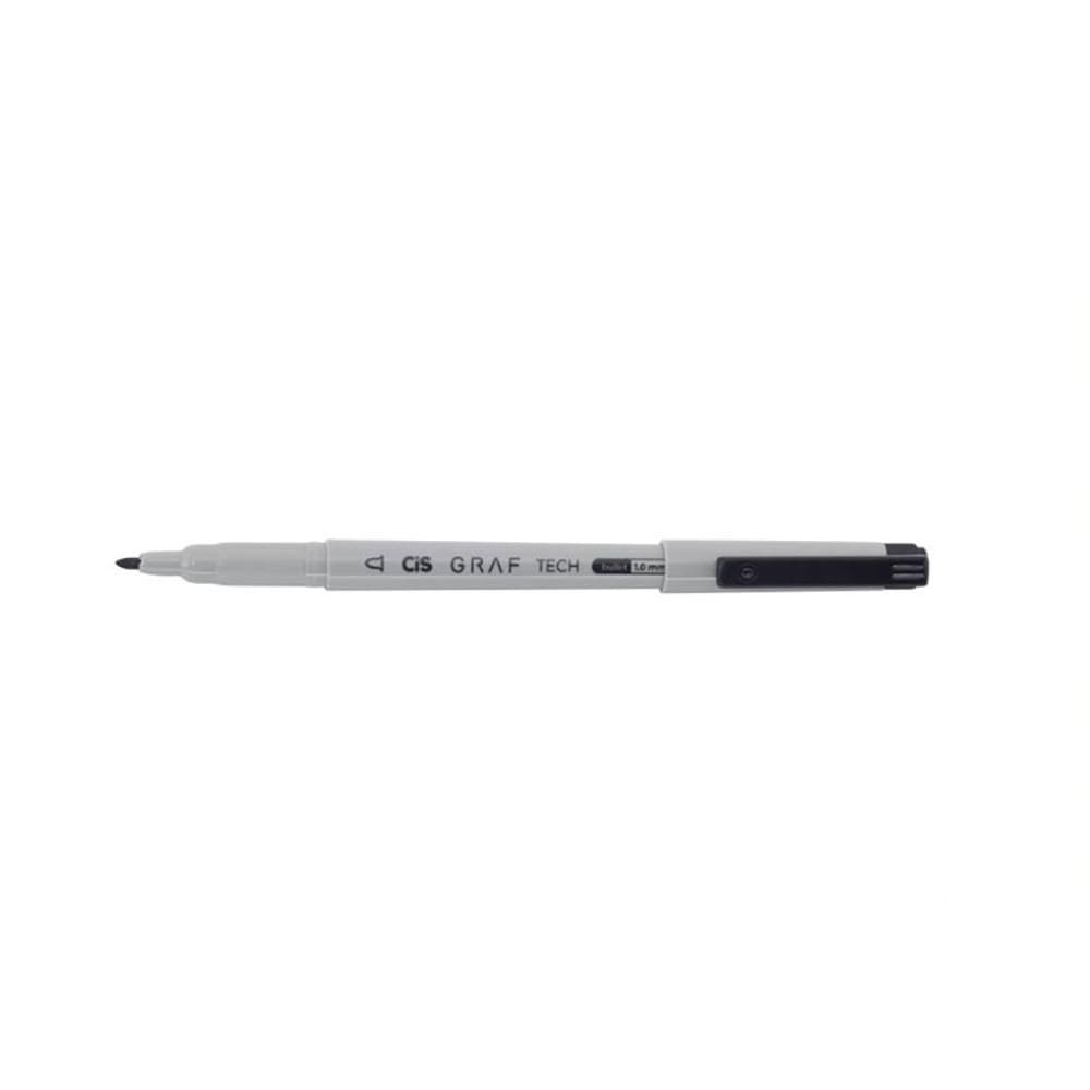Caneta Nankin Cis Graf Tech Bullet 1.0Mm Preta