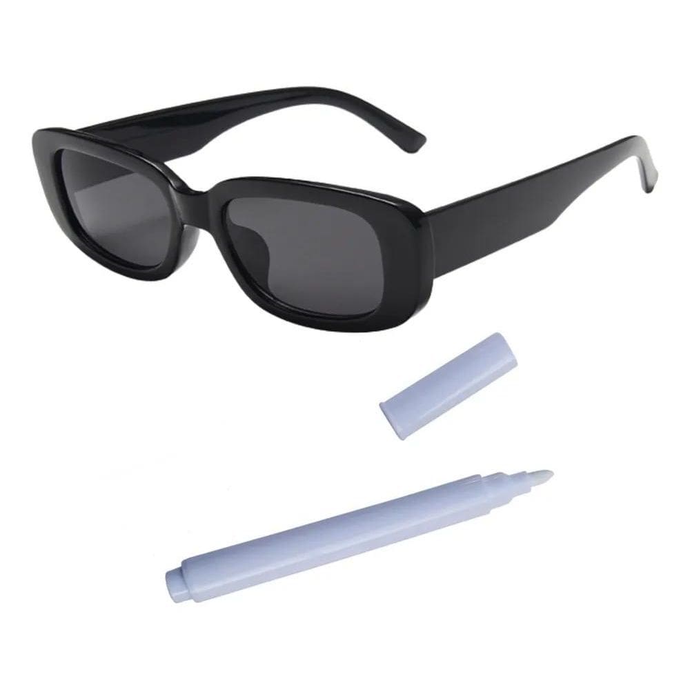 3X 10 Óculos De Festa Retrô Preto Formatura Casamento + Cane