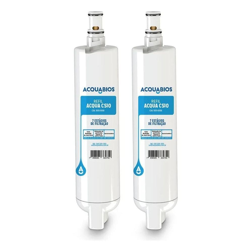 3X Kit 2 Refis Acqua Cs10 Ultrafiltração - Compatível Consul