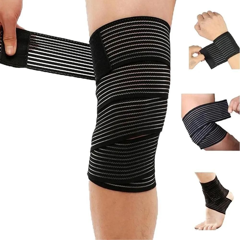3X Par Faixa Elastica Joelho Para Exercicios Fisico Agachame
