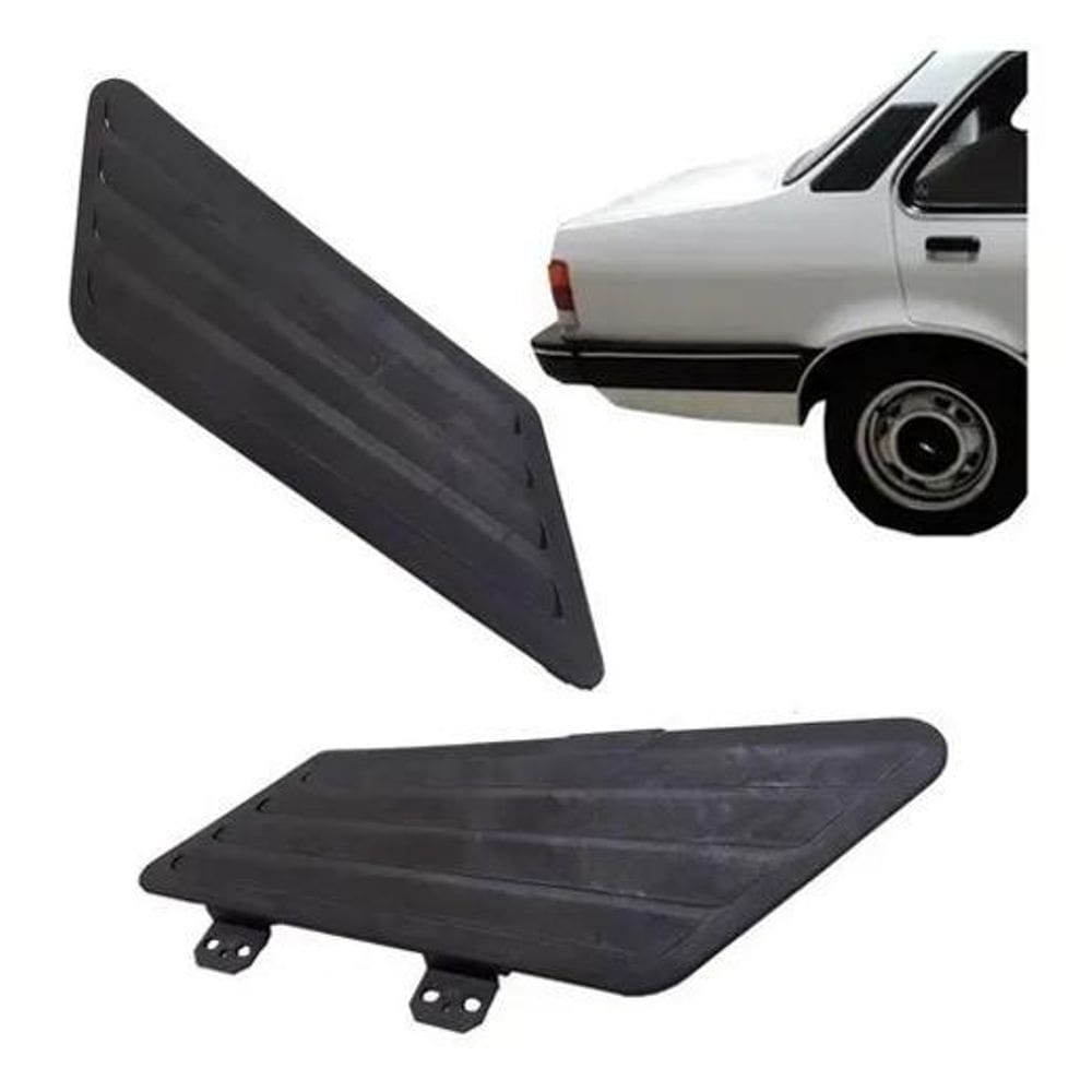 3X Par Acabamento Lateral + Portinhola Tanque Chevette Todos