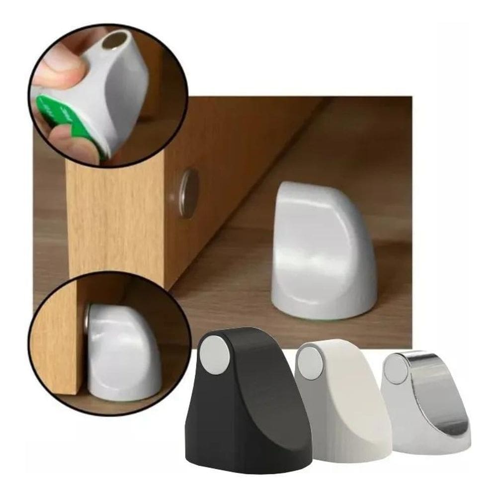 3X Prendedor Porta Magnético Imã Fixador Adesivo Prático Cor