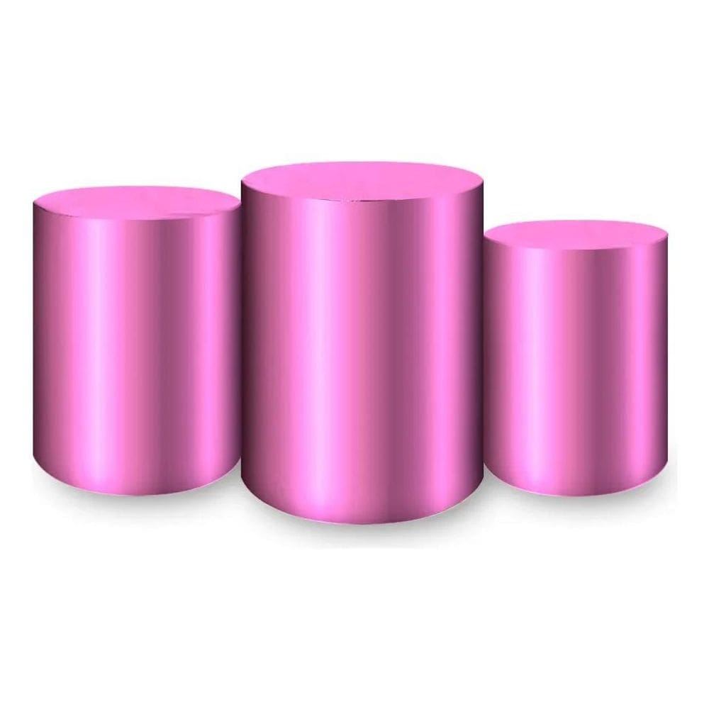 3X Trio Capas Cilindros Sublimado Tecido Metálico Várias Cor