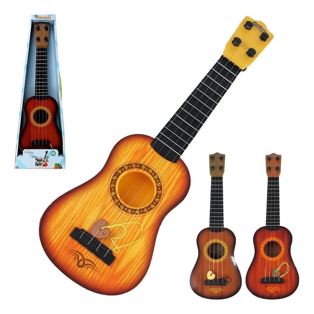 3X Brinquedo Mini Violão Cavaquinho Musical Infantil Ukulele