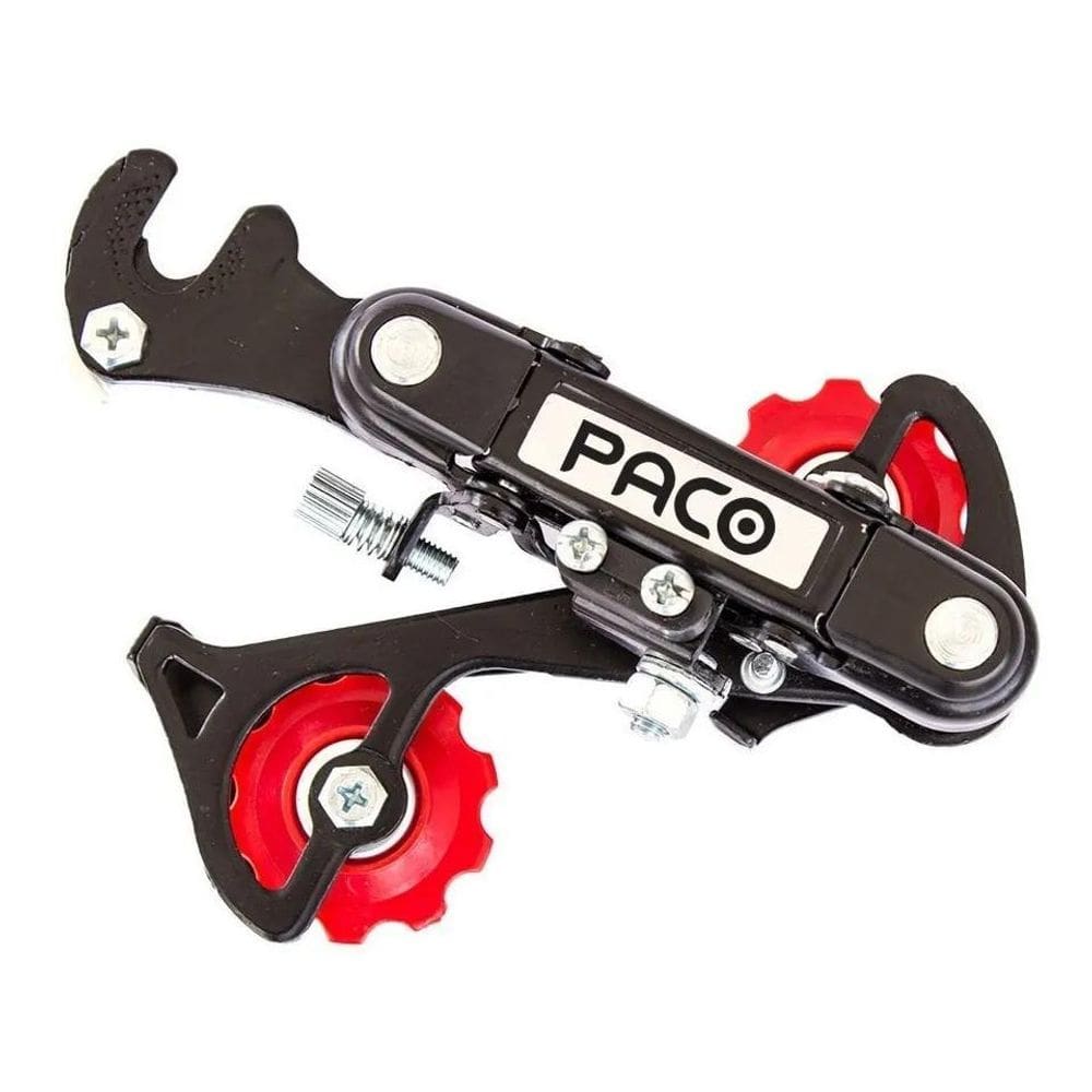 3X Câmbio Traseiro 6V Bicicleta Com Gancheira Bike Paco