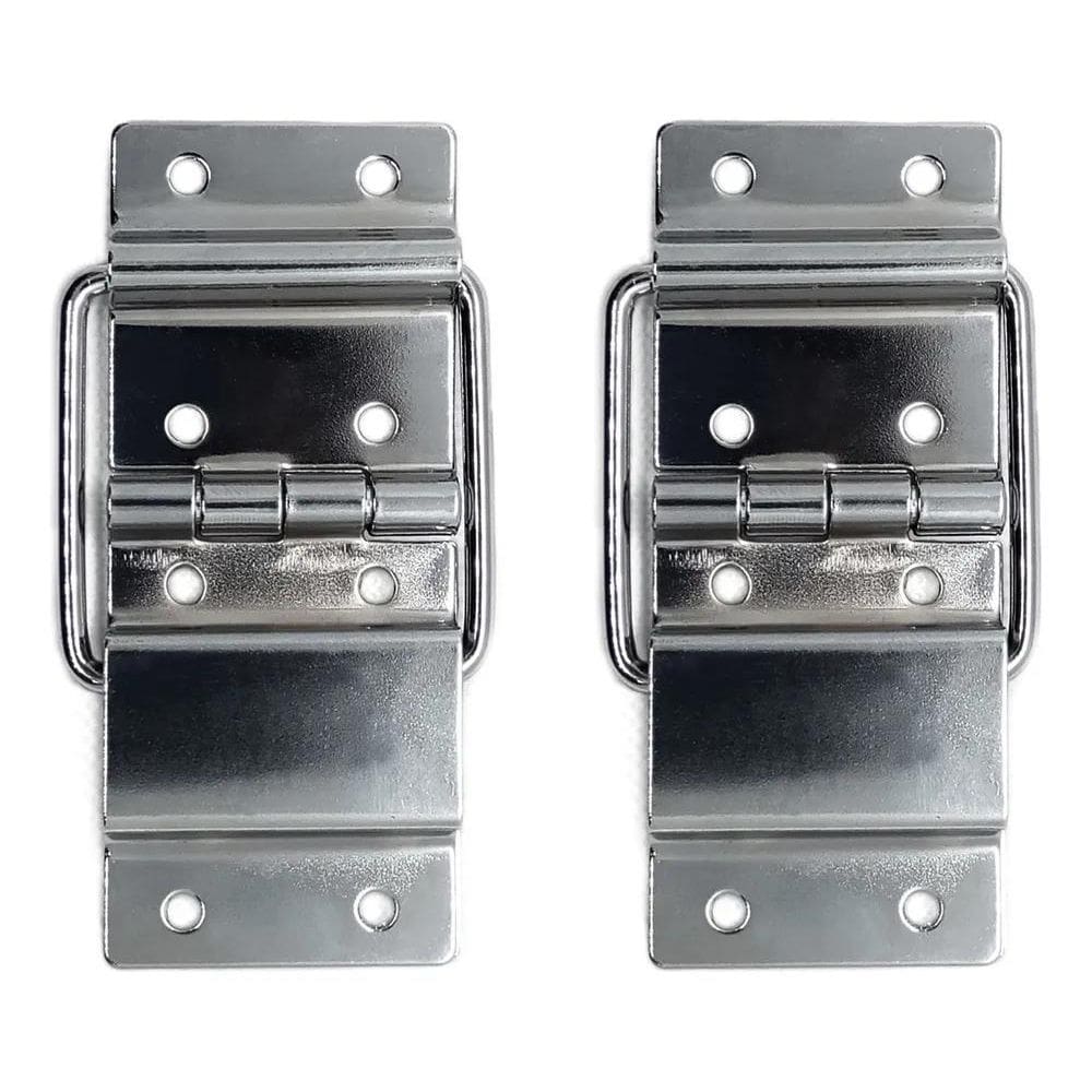 3X Dobradiça Externa Com Limitador Para Case Cromada - Kit 2