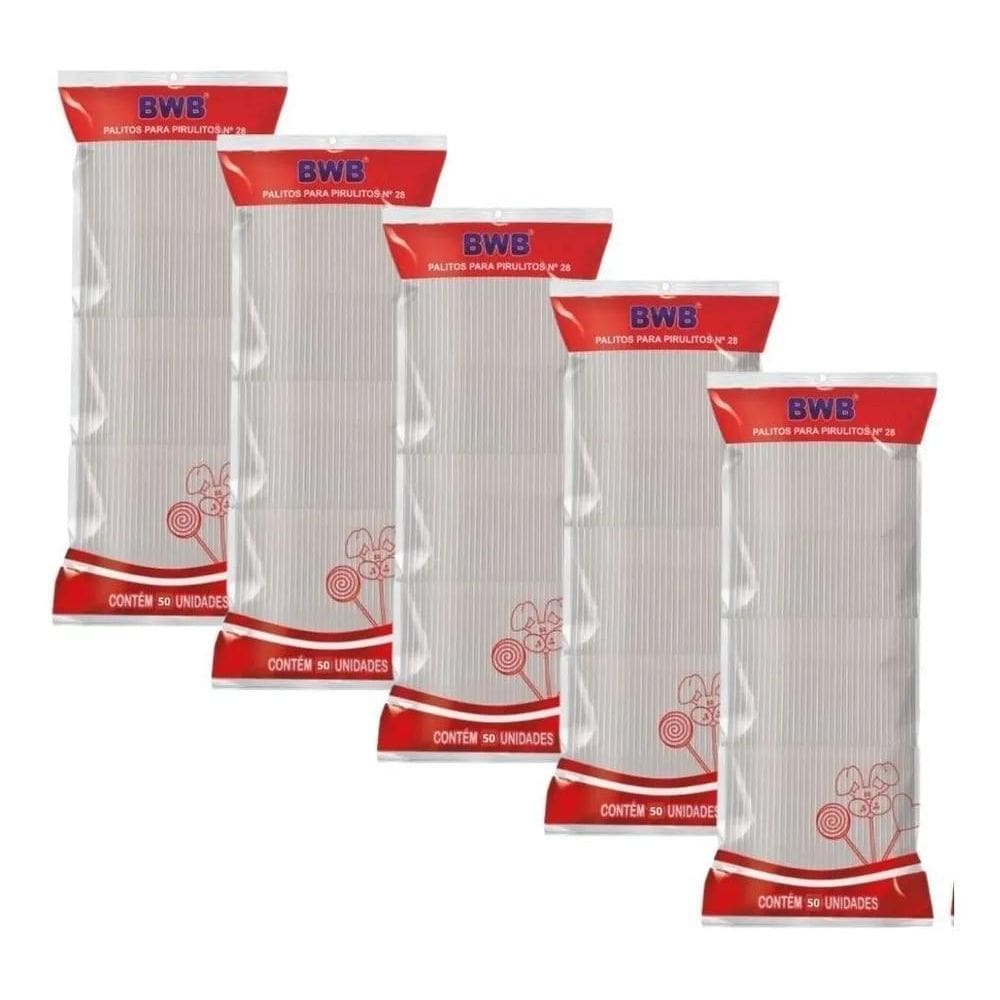 3X 250 Palitos Para Pirulito Topper De Bolo Transparente 28C