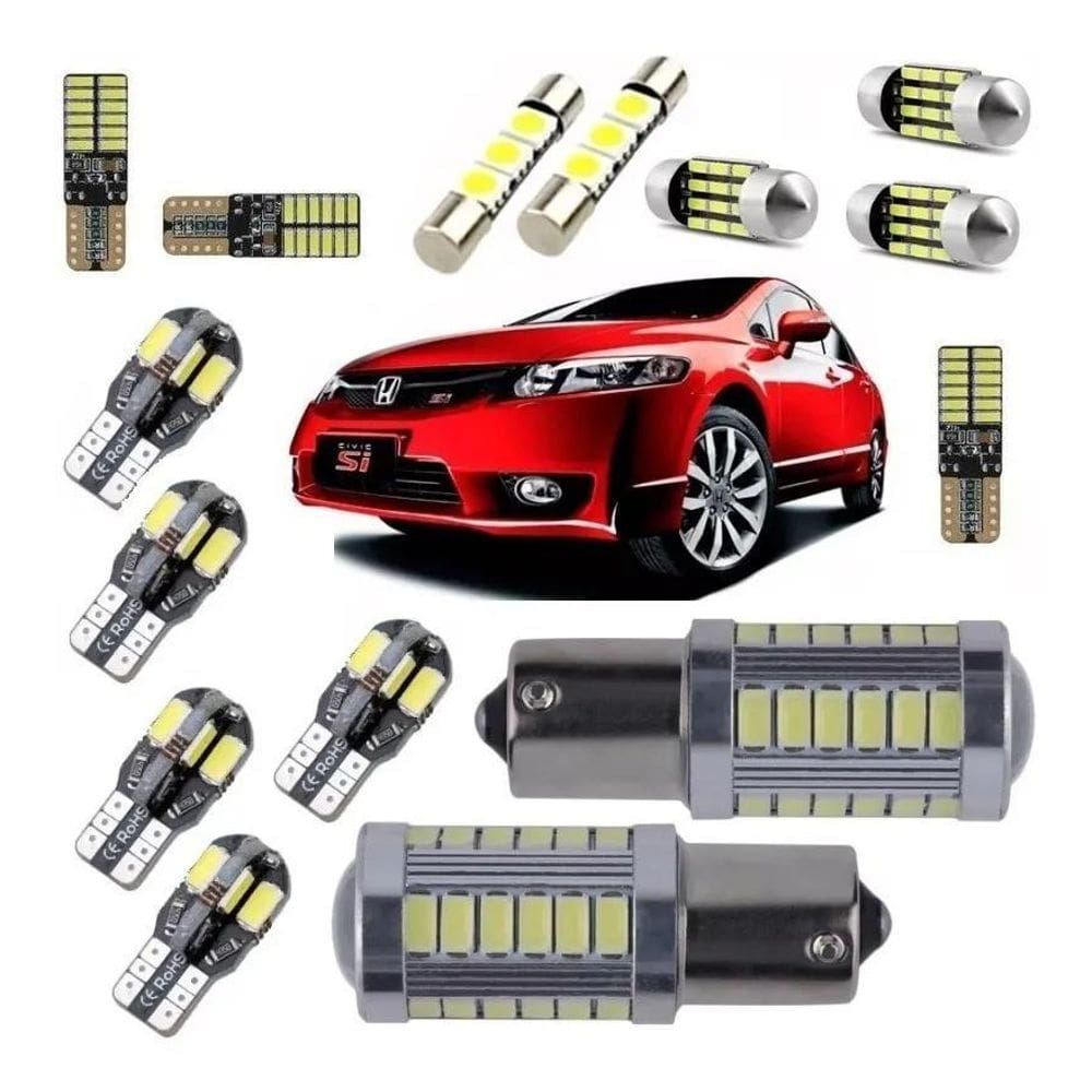 3X Kit Lampadas Led Premium New Civic 06  2010 2