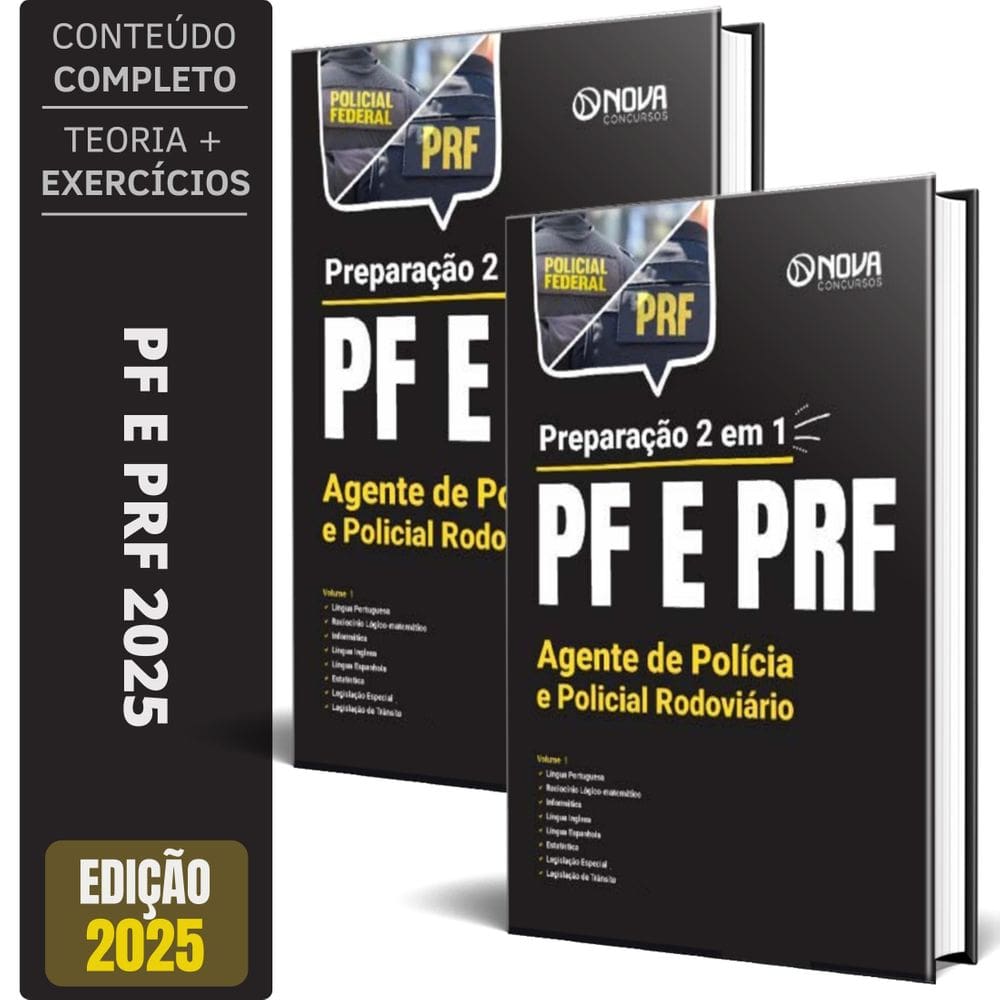 Apostila Pf E Prf 2025 Preparação 2 Em 1 Agente Polícia E
