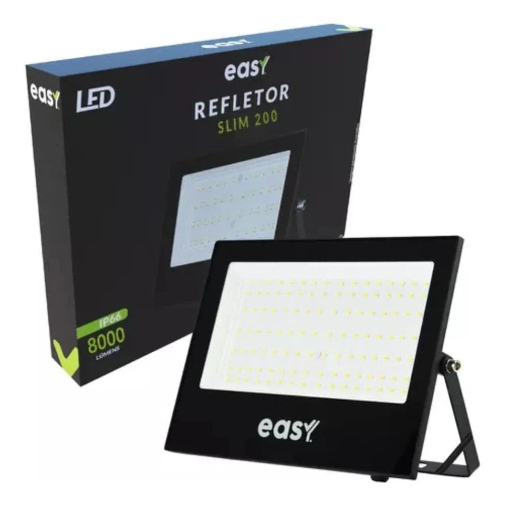 3X 1 Refletor 200W Led 6500K Avant Resistente A Agua Holofot