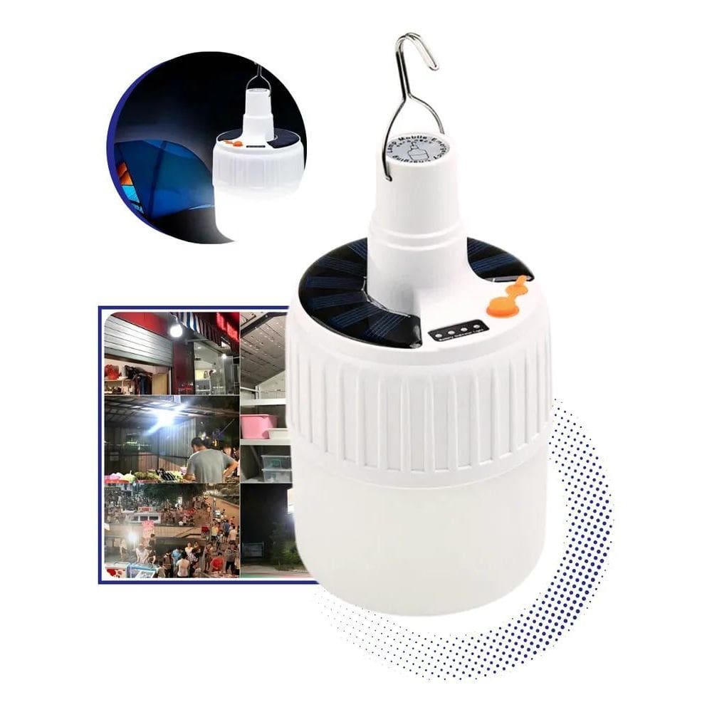 3X Lampião Led Recarregável Lâmpada Acampamento Barraca Pesc