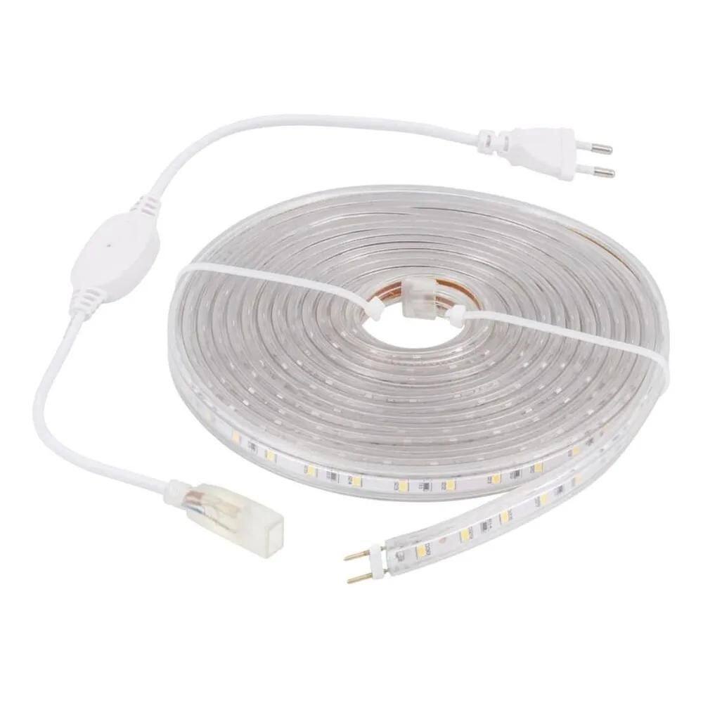 3X Fita Led Chata 4 Metros 3000K Branco Quente + Fonte Conec