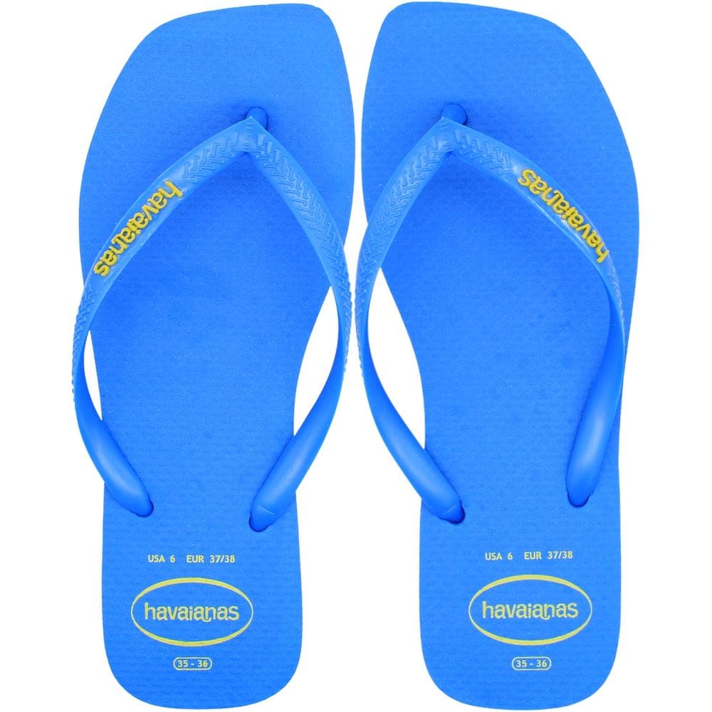 Chinelo de Dedo Havaianas Slim Square Logo Pop Up Feminino