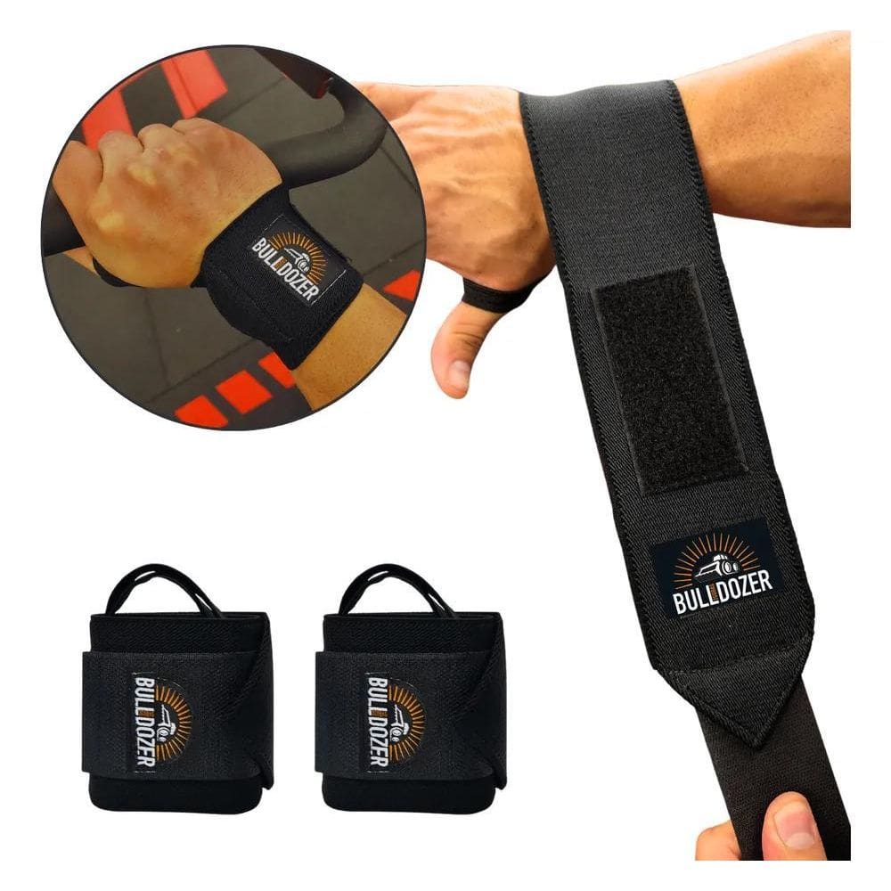 3X Par Munhequeira Elástica Pro Compressão Ajustável Muscula