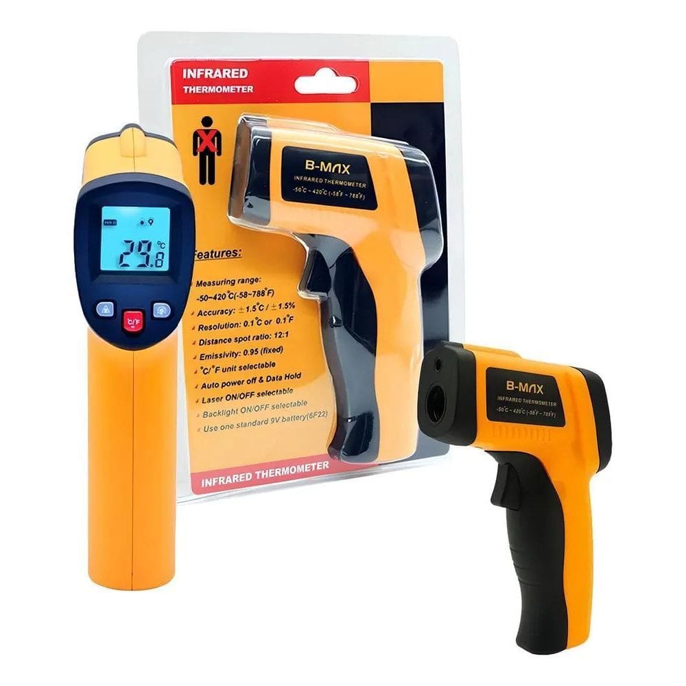 3X Pistola Para Medir Temperatura Com Laser De -50 A 420 ºc