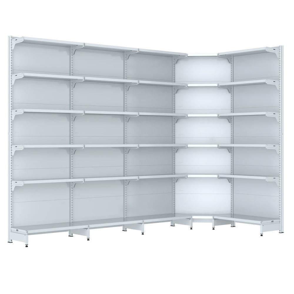 Gondola Parede 202 Fit Farmacia Ate 4 M Bco 1 Canto Spe