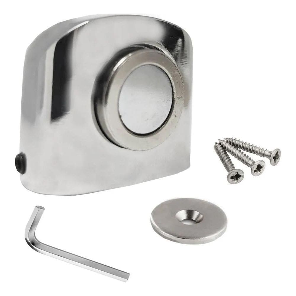 3X Batente Prendedor Magnetico Metalico Para Portas E Janela