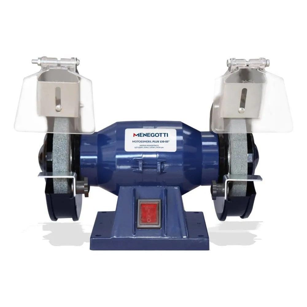 3X Motoesmeril Plus 150-05 1/4Cv 150W Bivolt Mono - Menegott