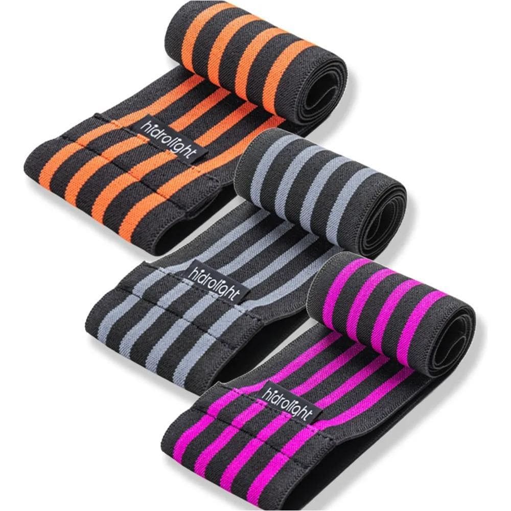 3X Kit De Faixas Elásticas Hidrolight Suave Hip Band 3 Peças