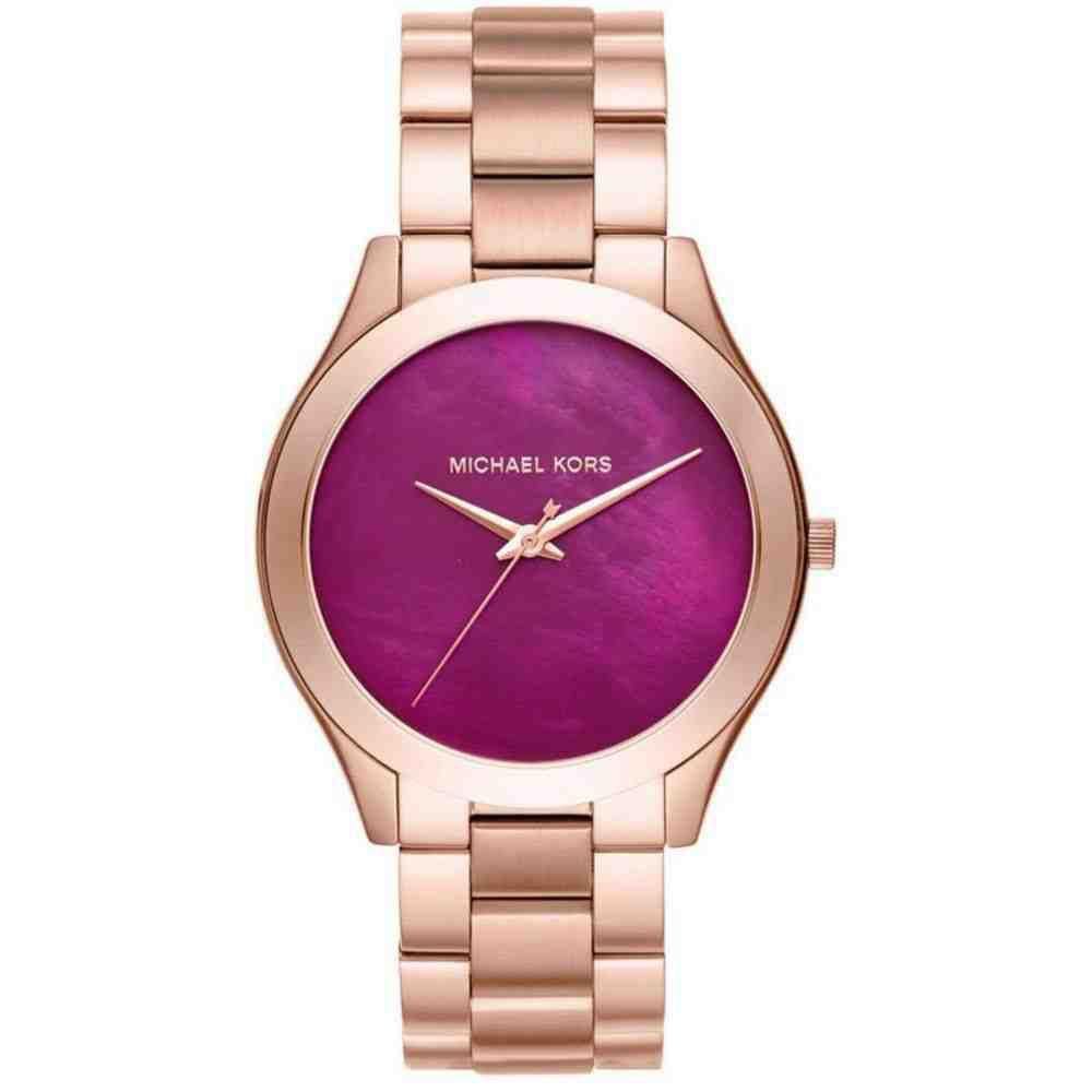 Relógio Michael Kors Slim Runway Analógico Mk3550/4Tn Roxo