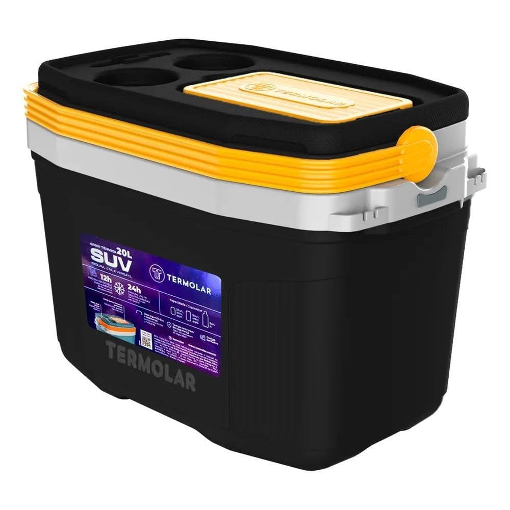 3X Caixa Térmica Cooler Com Alça Praia Pesca Camping