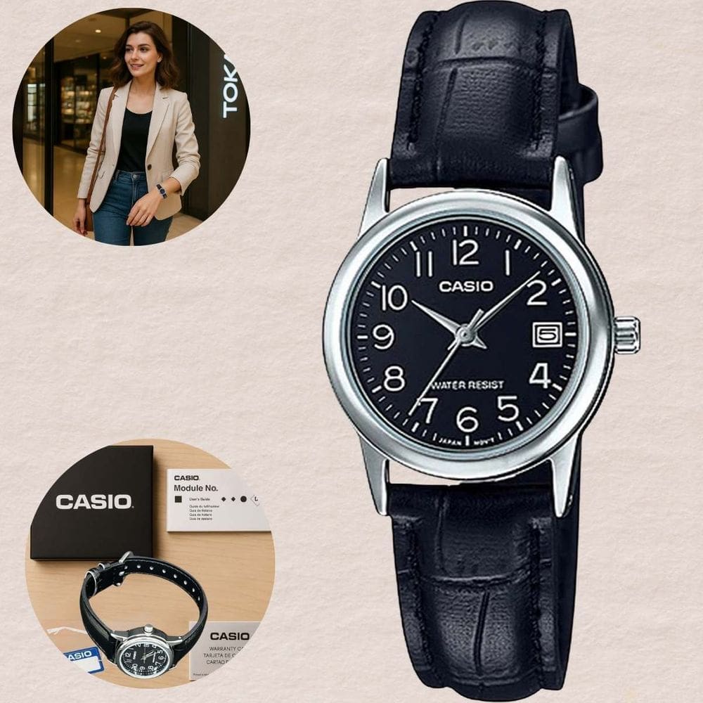 Relógio Casio Feminino Analógico Prata LTP-V002L-1BUDF